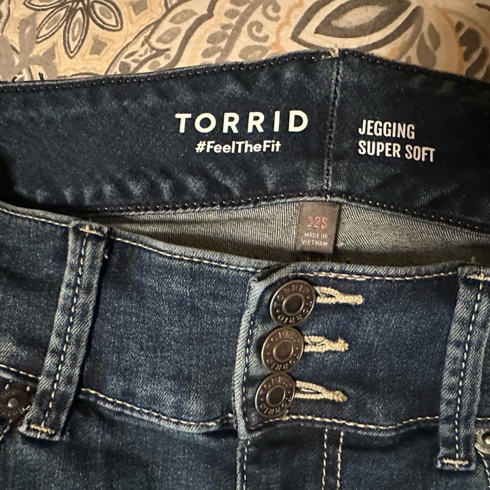 Torrid Dark Blue Super Soft Jeggings